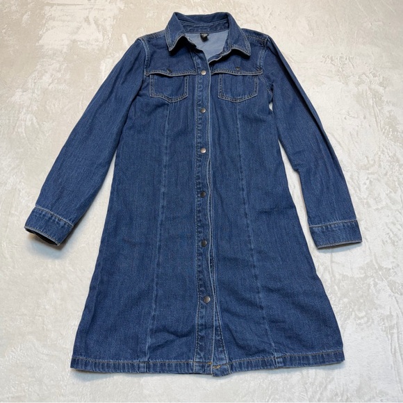 Joe Fresh Other - 3/27$ Joe Fresh Kids Blue Denim Shirt Dress size XL (14)